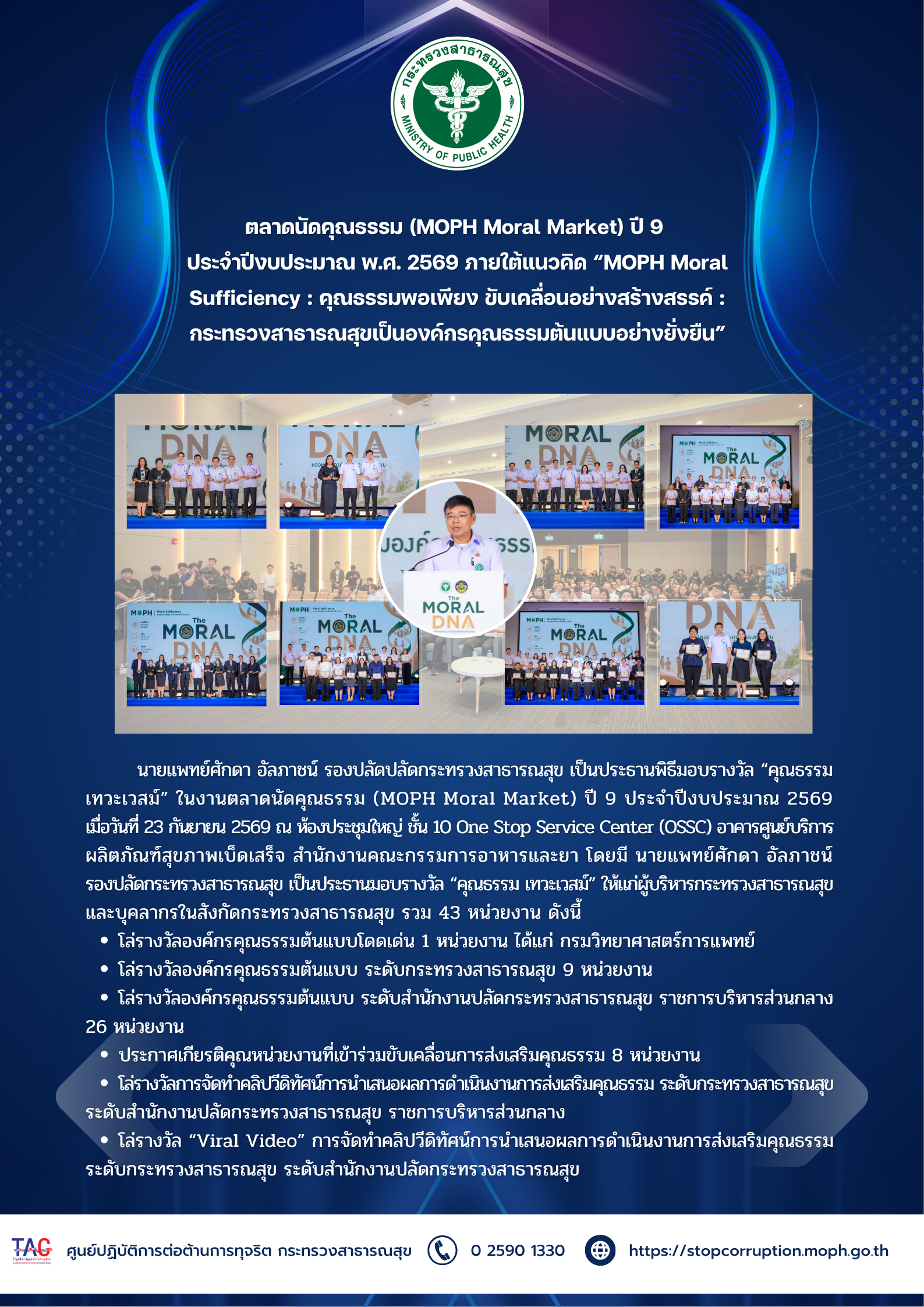 ภาพกิจกรรมเข้าร่วมพิธีมอบรางวัลฯ